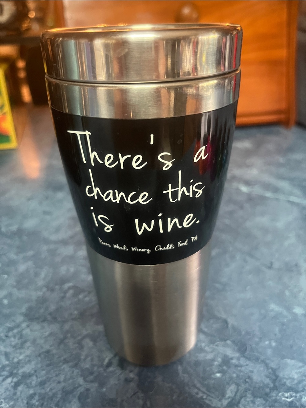 Insulated Stainless Steel Travel Mug - Black